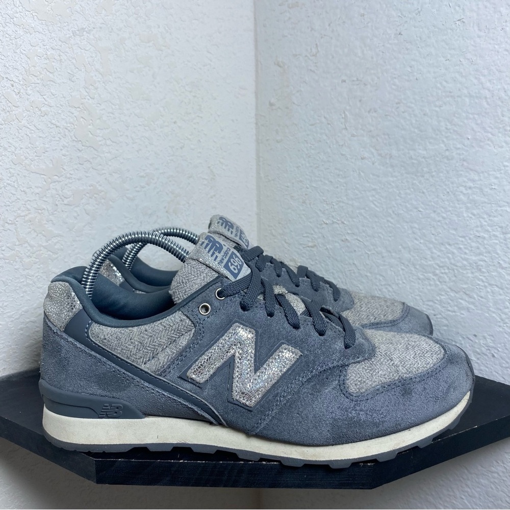 New balance 696 grey metallic silver blue